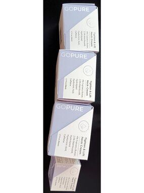 Go Pure Bundle (Genuine) Tighten & Lift Neck Firming Cream 1.7oz NIB EXP 8/27